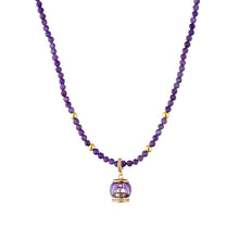 Carica l'immagine nel visualizzatore di Gallery, Collana Positano Viola con pietre naturali