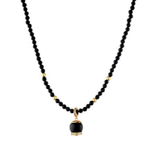 Carica l'immagine nel visualizzatore di Gallery, Collana Positano Nero con pietre naturali