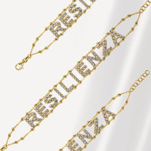 Carica l'immagine nel visualizzatore di Gallery, Bracciale Soulshine Donna Personalizzato Resilienza Catena Morbida in Argento 925 e Zirconi