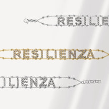 Carica l'immagine nel visualizzatore di Gallery, Bracciale Soulshine Donna Personalizzato Resilienza Catena Morbida in Argento 925 e Zirconi