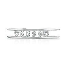 Carica l'immagine nel visualizzatore di Gallery, Bracciale Soulshine Rigido Regolabile in Argento 925 e Zirconi Personalizzabile NUMERI
