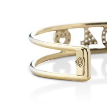 Carica l'immagine nel visualizzatore di Gallery, Bracciale Soulshine Rigido Regolabile in Argento 925 e Zirconi Personalizzabile NUMERI