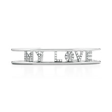 Carica l'immagine nel visualizzatore di Gallery, Bracciale Soulshine Rigido Donna "MY LOVE" in Argento 925 e Zirconi Personalizzato