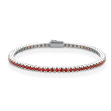 Carica l'immagine nel visualizzatore di Gallery, Bracciale Tennis Frammenti in Argento 925 e Zirconi in Vari Colori