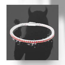 Carica l'immagine nel visualizzatore di Gallery, Bracciale Tennis Frammenti Rosso Eros in Argento 925 e Zirconi Personalizzato