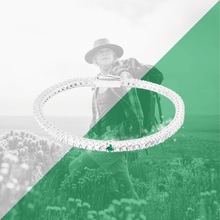 Carica l'immagine nel visualizzatore di Gallery, Bracciale Tennis Frammenti Bianco Purezza in Argento 925 e Zirconi Personalizzato