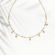 Carica l'immagine nel visualizzatore di Gallery, Collana Soulshine "FOREVER" in Argento 925 e Zirconi