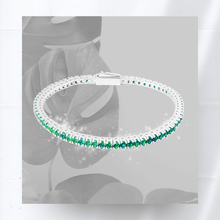 Carica l'immagine nel visualizzatore di Gallery, Bracciale Tennis Frammenti in Argento 925 e Zirconi in Vari Colori