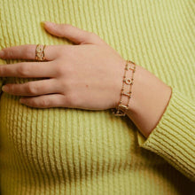 Carica l'immagine nel visualizzatore di Gallery, Bracciale Soulshine Dorato Personalizzato Catena Morbida in Argento 925 e Zirconi