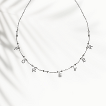 Carica l'immagine nel visualizzatore di Gallery, Collana Soulshine "FOREVER" in Argento 925 e Zirconi