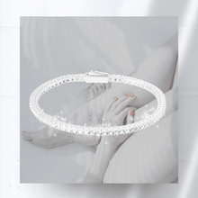 Carica l'immagine nel visualizzatore di Gallery, Bracciale Tennis Frammenti in Argento 925 e Zirconi in Vari Colori