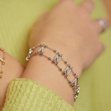 Carica l'immagine nel visualizzatore di Gallery, Bracciale Soulshine Donna Personalizzato Catena Morbida in Argento 925 e Zirconi