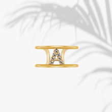 Carica l'immagine nel visualizzatore di Gallery, Anello Soulshine Donna Personalizzabile in Argento 925 e Zirconi Dorato e Bianco