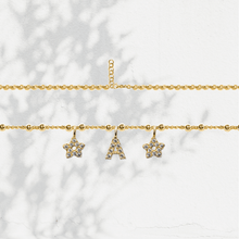 Carica l'immagine nel visualizzatore di Gallery, Collana Soulshine Personalizzata con Stelle e Iniziale in Argento 925 e Zirconi