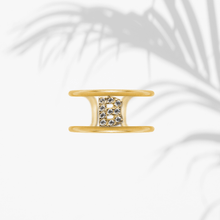 Carica l'immagine nel visualizzatore di Gallery, Anello Soulshine Donna Personalizzabile in Argento 925 e Zirconi Dorato e Bianco