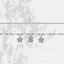 Carica l'immagine nel visualizzatore di Gallery, Collana Soulshine Personalizzata con Stelle e Iniziale in Argento 925 e Zirconi