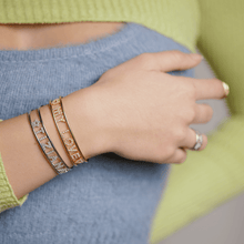 Carica l'immagine nel visualizzatore di Gallery, Bracciale Soulshine Rigido Donna "MY LOVE" in Argento 925 e Zirconi Personalizzato