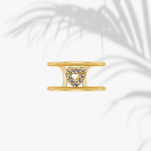 Carica l'immagine nel visualizzatore di Gallery, Anello Soulshine Donna Personalizzabile in Argento 925 e Zirconi Dorato e Bianco