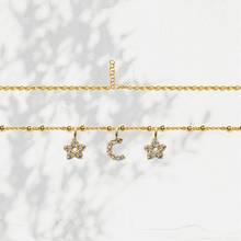 Carica l'immagine nel visualizzatore di Gallery, Collana Soulshine Personalizzata con Stelle e Iniziale in Argento 925 e Zirconi