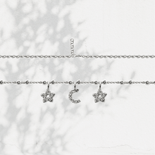 Carica l'immagine nel visualizzatore di Gallery, Collana Soulshine Personalizzata con Stelle e Iniziale in Argento 925 e Zirconi