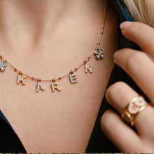 Carica l'immagine nel visualizzatore di Gallery, Collana Soulshine Personalizzata Dorata in Argento 925 e Zirconi