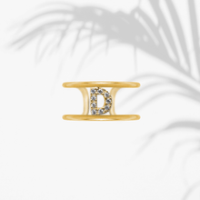 Carica l'immagine nel visualizzatore di Gallery, Anello Soulshine Donna Personalizzabile in Argento 925 e Zirconi Dorato e Bianco