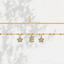 Carica l'immagine nel visualizzatore di Gallery, Collana Soulshine Personalizzata con Stelle e Iniziale in Argento 925 e Zirconi
