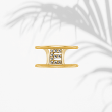 Carica l'immagine nel visualizzatore di Gallery, Anello Soulshine Donna Personalizzabile in Argento 925 e Zirconi Dorato e Bianco