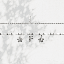 Carica l'immagine nel visualizzatore di Gallery, Collana Soulshine Personalizzata con Stelle e Iniziale in Argento 925 e Zirconi