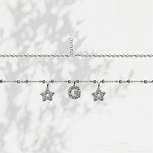 Carica l'immagine nel visualizzatore di Gallery, Collana Soulshine Personalizzata con Stelle e Iniziale in Argento 925 e Zirconi