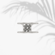 Carica l'immagine nel visualizzatore di Gallery, Anello Soulshine Donna Personalizzabile in Argento 925 e Zirconi Dorato e Bianco