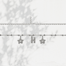 Carica l'immagine nel visualizzatore di Gallery, Collana Soulshine Personalizzata con Stelle e Iniziale in Argento 925 e Zirconi
