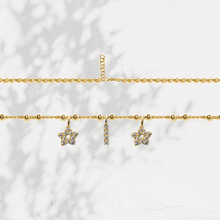 Carica l'immagine nel visualizzatore di Gallery, Collana Soulshine Personalizzata con Stelle e Iniziale in Argento 925 e Zirconi