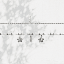 Carica l'immagine nel visualizzatore di Gallery, Collana Soulshine Personalizzata con Stelle e Iniziale in Argento 925 e Zirconi