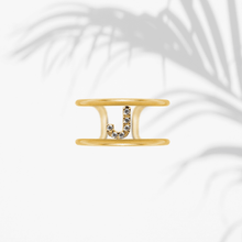 Carica l'immagine nel visualizzatore di Gallery, Anello Soulshine Donna Personalizzabile in Argento 925 e Zirconi Dorato e Bianco