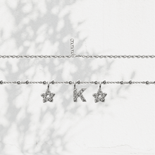 Carica l'immagine nel visualizzatore di Gallery, Collana Soulshine Personalizzata con Stelle e Iniziale in Argento 925 e Zirconi