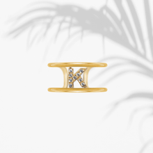 Carica l'immagine nel visualizzatore di Gallery, Anello Soulshine Donna Personalizzabile in Argento 925 e Zirconi Dorato e Bianco