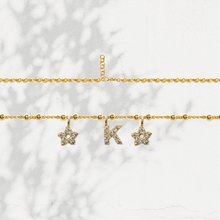 Carica l'immagine nel visualizzatore di Gallery, Collana Soulshine Personalizzata con Stelle e Iniziale in Argento 925 e Zirconi