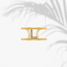 Carica l'immagine nel visualizzatore di Gallery, Anello Soulshine Donna Personalizzabile in Argento 925 e Zirconi Dorato e Bianco