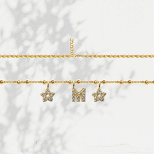 Carica l'immagine nel visualizzatore di Gallery, Collana Soulshine Personalizzata con Stelle e Iniziale in Argento 925 e Zirconi