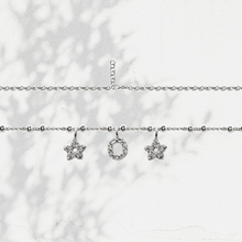Carica l'immagine nel visualizzatore di Gallery, Collana Soulshine Personalizzata con Stelle e Iniziale in Argento 925 e Zirconi