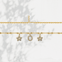 Carica l'immagine nel visualizzatore di Gallery, Collana Soulshine Personalizzata con Stelle e Iniziale in Argento 925 e Zirconi