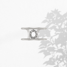 Carica l'immagine nel visualizzatore di Gallery, Anello Soulshine Donna Personalizzabile in Argento 925 e Zirconi Dorato e Bianco