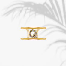 Carica l'immagine nel visualizzatore di Gallery, Anello Soulshine Donna Personalizzabile in Argento 925 e Zirconi Dorato e Bianco