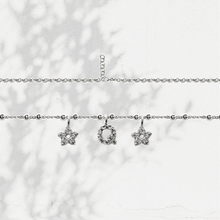 Carica l'immagine nel visualizzatore di Gallery, Collana Soulshine Personalizzata con Stelle e Iniziale in Argento 925 e Zirconi
