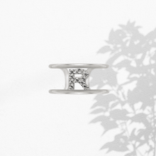 Carica l'immagine nel visualizzatore di Gallery, Anello Soulshine Donna Personalizzabile in Argento 925 e Zirconi Dorato e Bianco