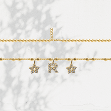 Carica l'immagine nel visualizzatore di Gallery, Collana Soulshine Personalizzata con Stelle e Iniziale in Argento 925 e Zirconi