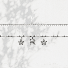 Carica l'immagine nel visualizzatore di Gallery, Collana Soulshine Personalizzata con Stelle e Iniziale in Argento 925 e Zirconi