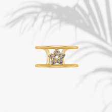 Carica l'immagine nel visualizzatore di Gallery, Anello Soulshine Donna Personalizzabile in Argento 925 e Zirconi Dorato e Bianco