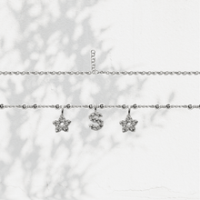 Carica l'immagine nel visualizzatore di Gallery, Collana Soulshine Personalizzata con Stelle e Iniziale in Argento 925 e Zirconi
